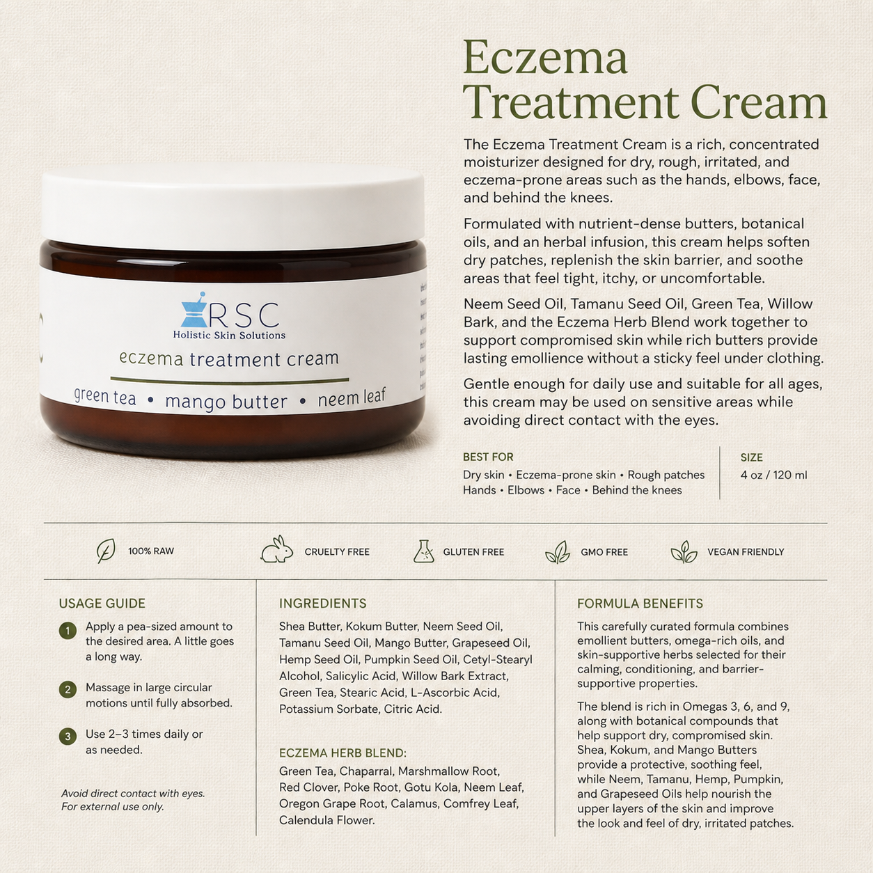 Eczema Deep Hydration Treatment Cream